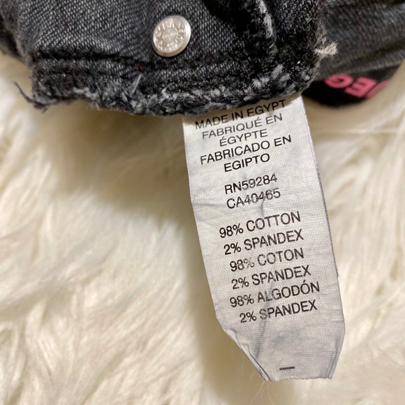 Black ripped Jegging Girls 6x/7 - Picture 3 of 8